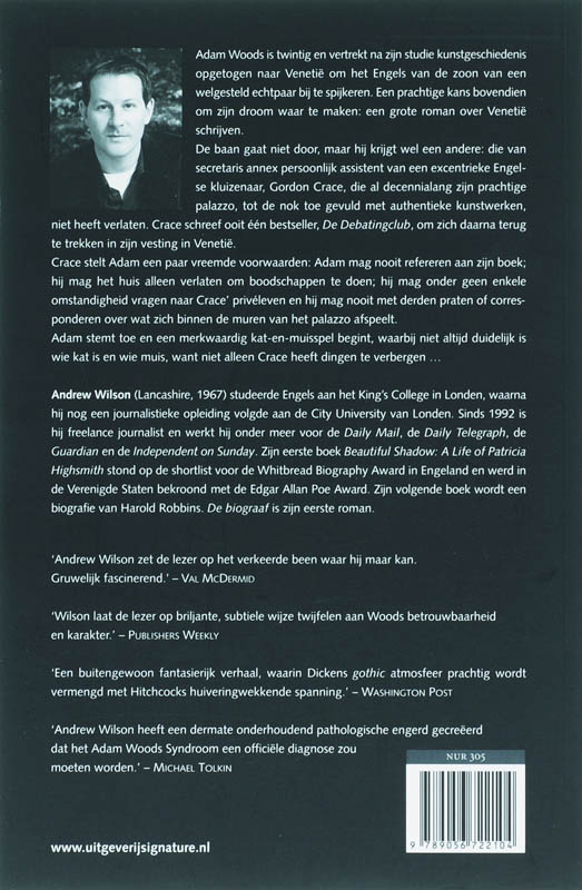 Achterkant van De biograaf