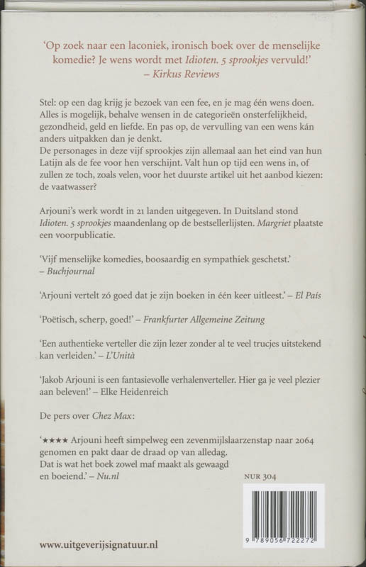 Achterkant van Idioten. 5 sprookjes