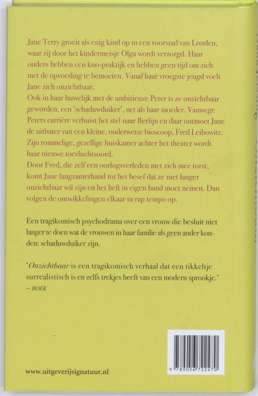 Achterkant van Onzichtbaar