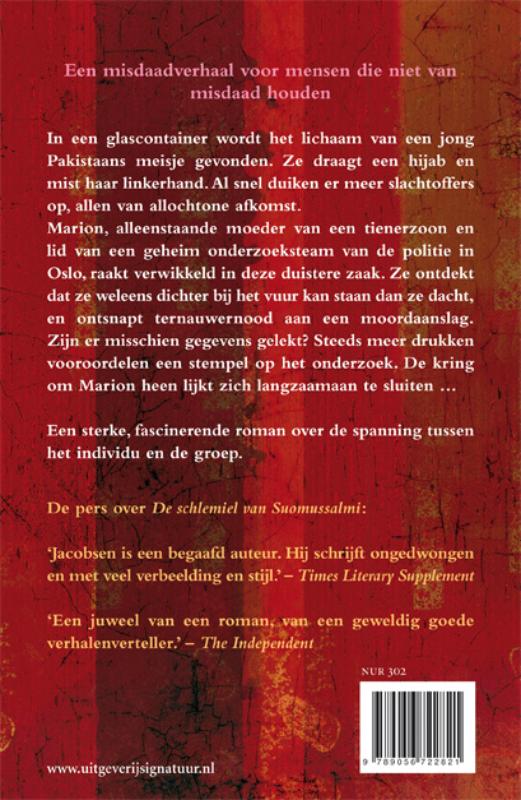 Achterkant van Marions sluier