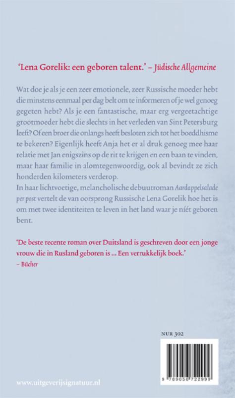 Achterkant van Aardappelsalade per post