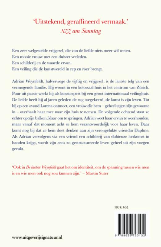 Achterkant van De laatste Weijnfeldt