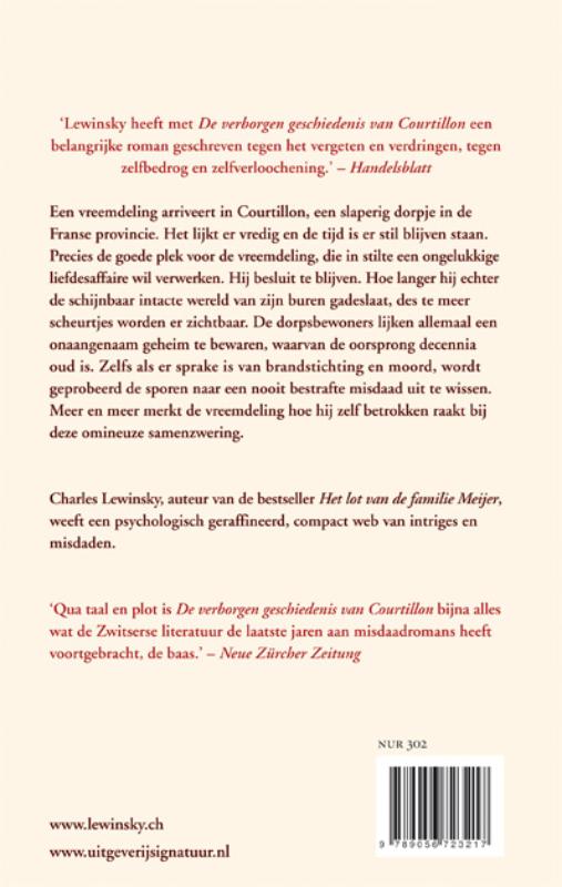 Achterkant van De verborgen geschiedenis van Courtillon