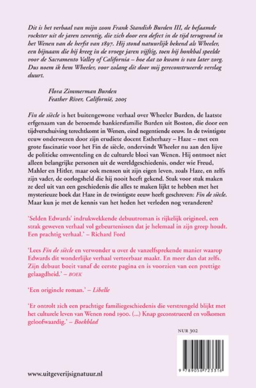 Achterkant van Fin de siecle