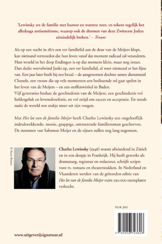 Achterkant van Het lot van de familie Meijer