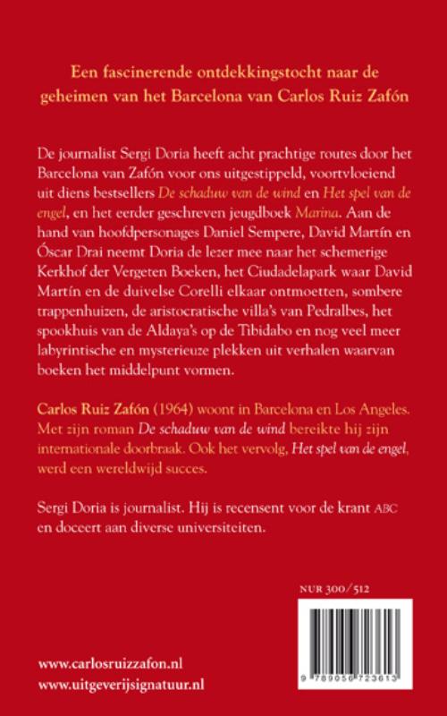 Achterkant van Het Barcelona van Carlos Ruiz Zafón