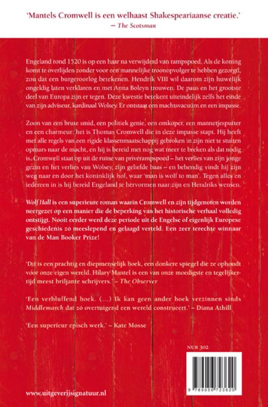 Achterkant van Wolf Hall