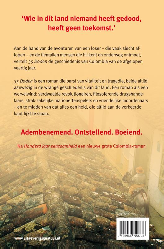 Achterkant van 35 doden