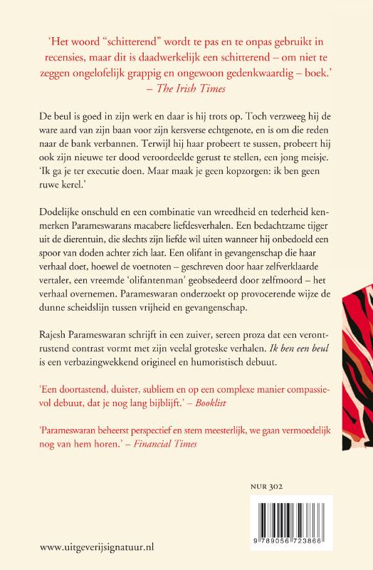 Achterkant van Ik ben een beul