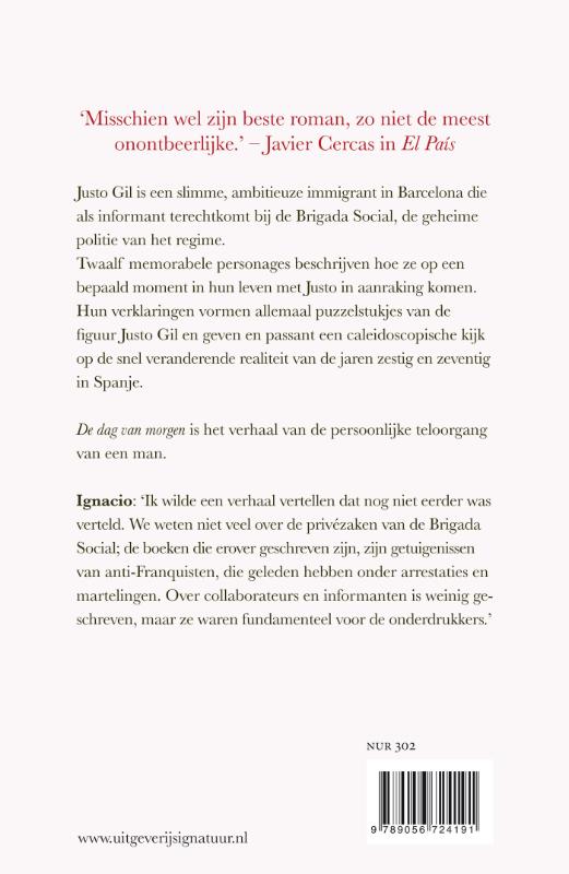 Achterkant van De dag van morgen