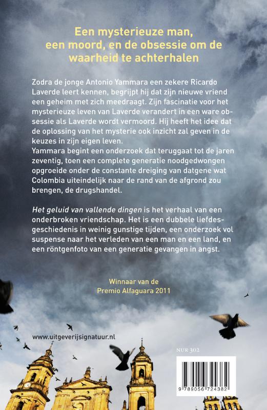 Achterkant van Het geluid van vallende dingen