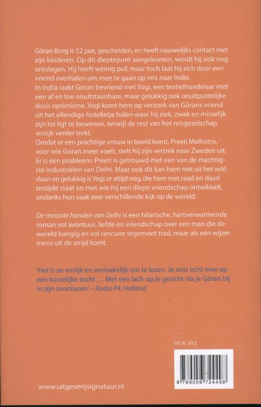 Achterkant van De mooiste handen van Delhi