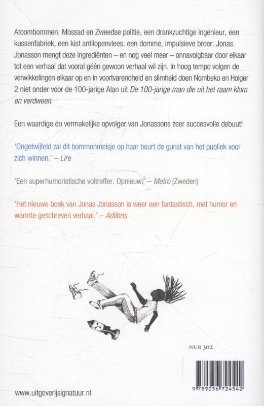 Achterkant van De zonderlinge avonturen van het geniale bommenmeisje