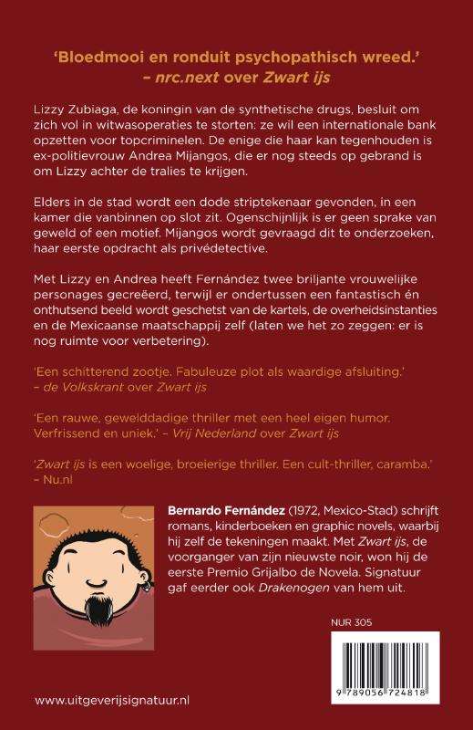 Achterkant van Witte boorden