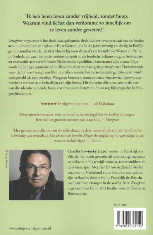 Achterkant van Terugkeer ongewenst