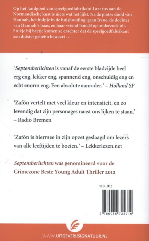 Achterkant van Septemberlichten