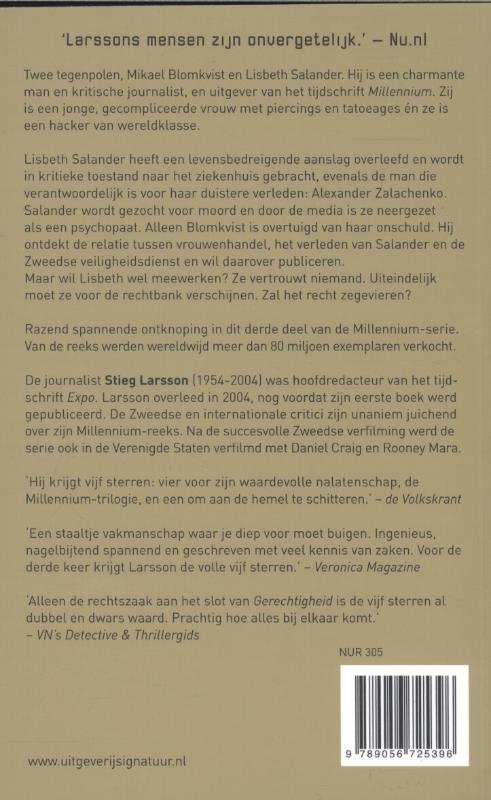 Achterkant van Gerechtigheid