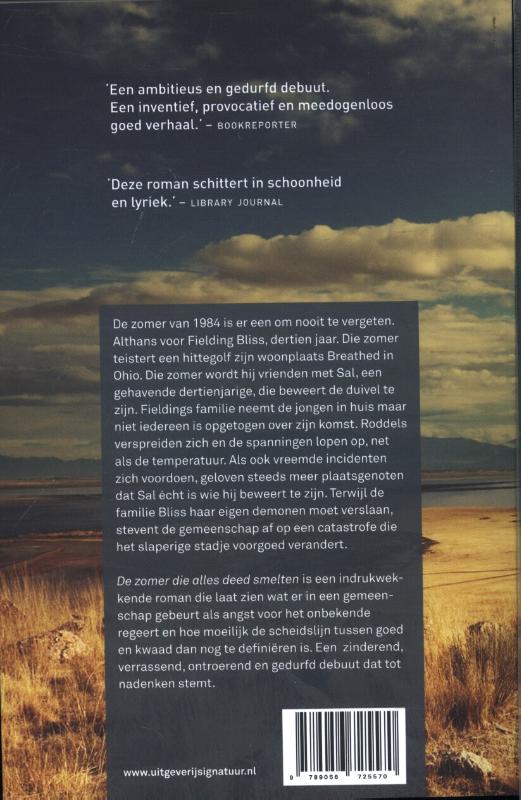 Achterkant van De zomer die alles deed smelten