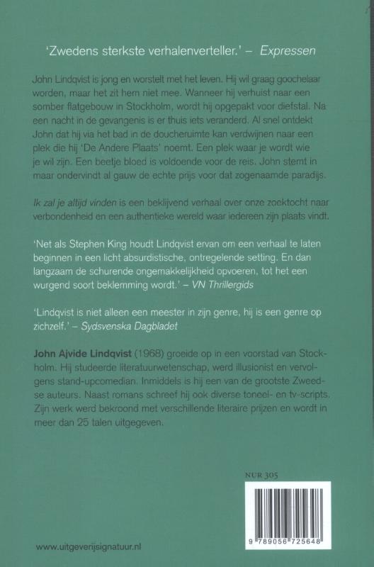 Achterkant van Ik zal je altijd vinden