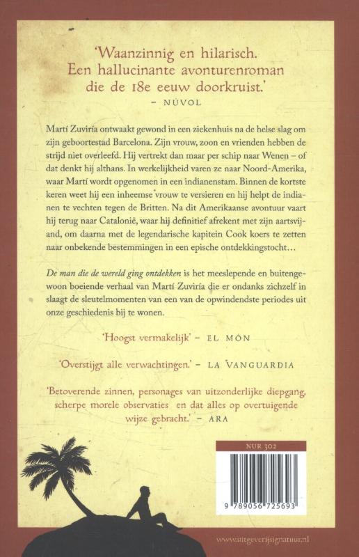 Achterkant van De man die de wereld ging ontdekken