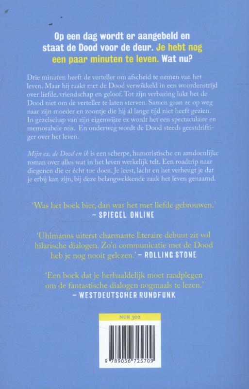Achterkant van Mijn ex, de dood en ik