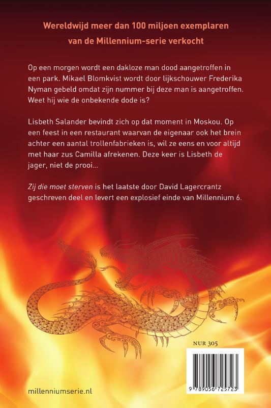 Achterkant van Zij die moet sterven