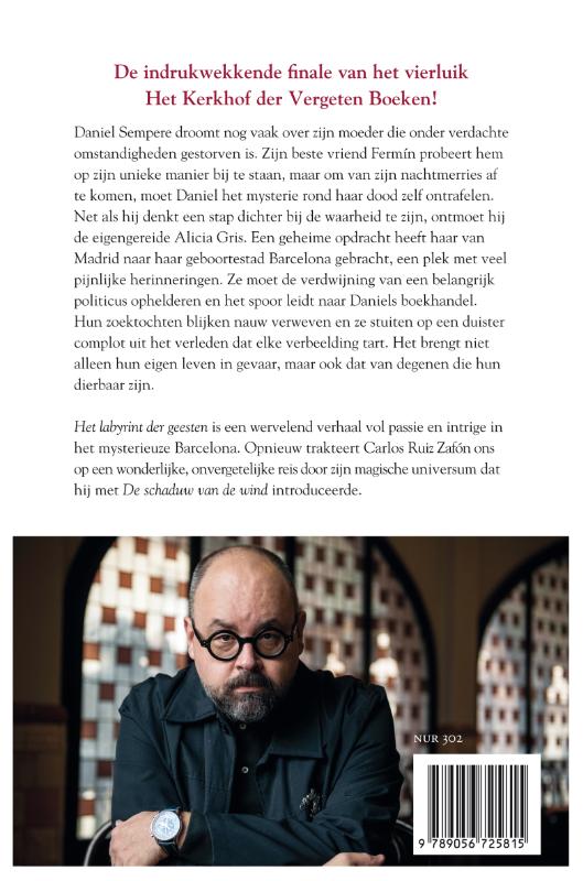 Achterkant van Het labyrint der geesten