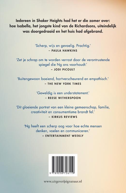 Achterkant van Kleine brandjes overal