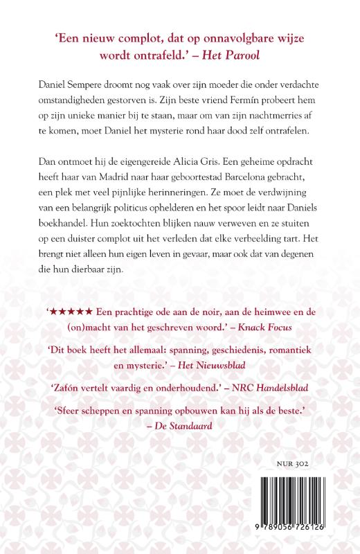 Achterkant van Het labyrint der geesten