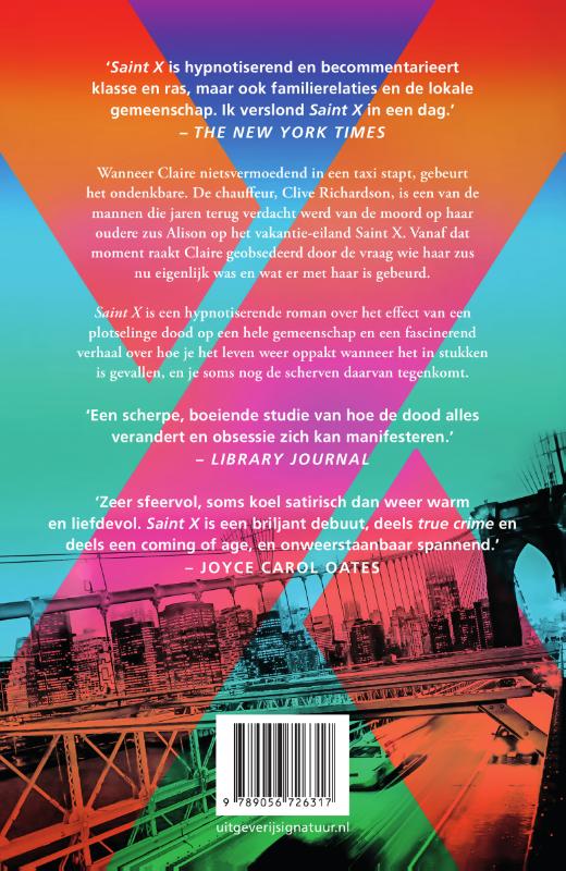 Achterkant van Saint X