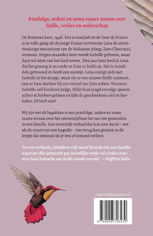 Achterkant van Wij zijn niet als hagedissen