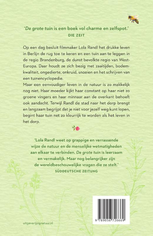 Achterkant van De grote tuin