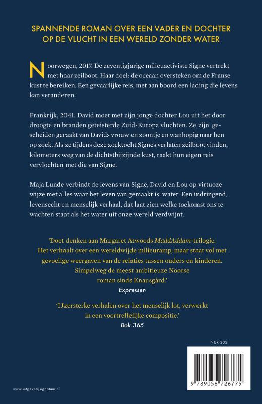 Achterkant van Het einde van de oceaan