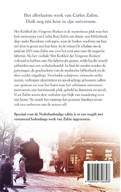 Achterkant van Stad der nevelen