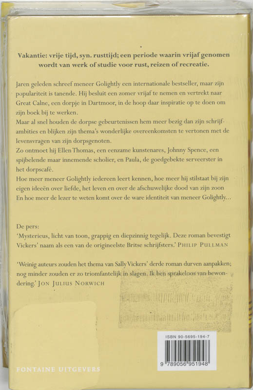 Achterkant van Hemelse vakantie