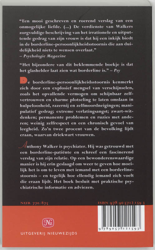 Achterkant van De borderline-dans