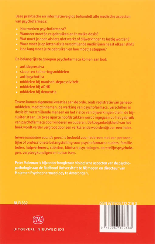 Achterkant van Geneesmiddelen voor de geest