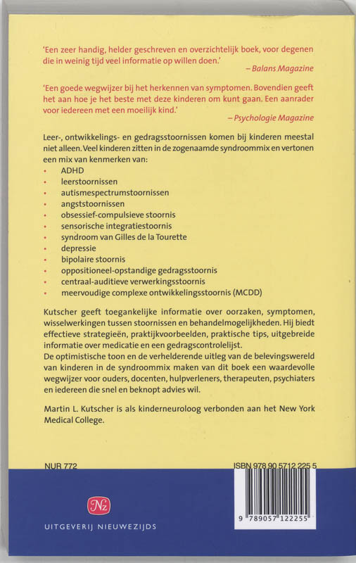 Achterkant van Kinderen in de syndroommix