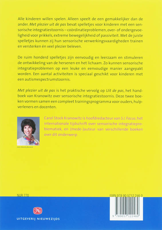 Achterkant van Met plezier uit de pas