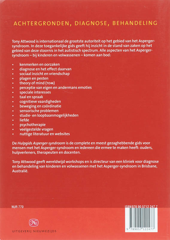 Achterkant van Hulpgids Asperger-syndroom