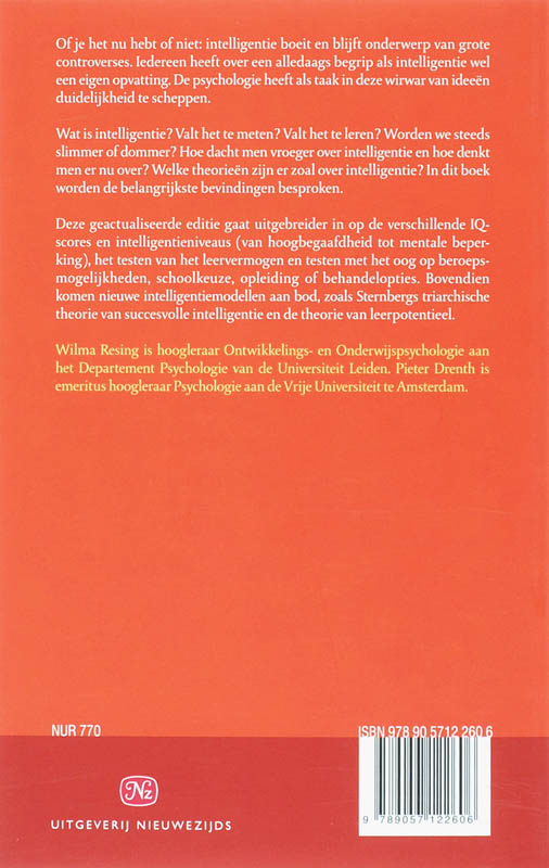 Achterkant van Intelligentie