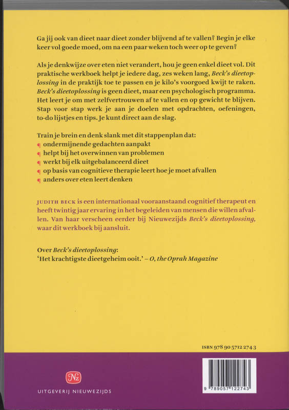 Achterkant van Werkboek slank denken