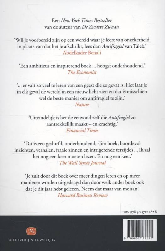 Achterkant van Antifragiel