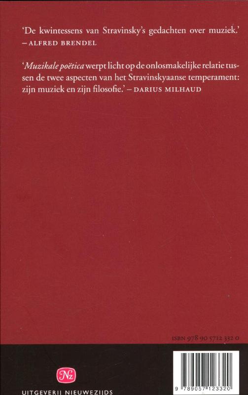 Achterkant van Muzikale poëtica