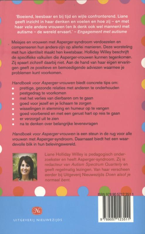 Achterkant van Handboek voor Asperger-vrouwen