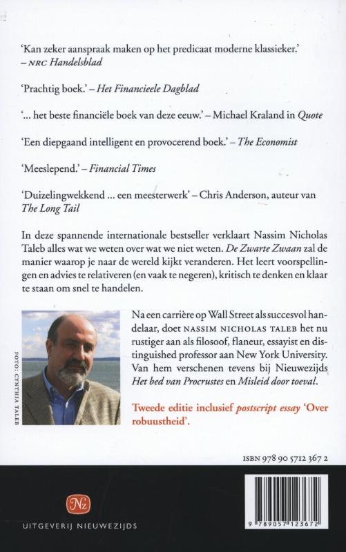 Achterkant van De zwarte zwaan