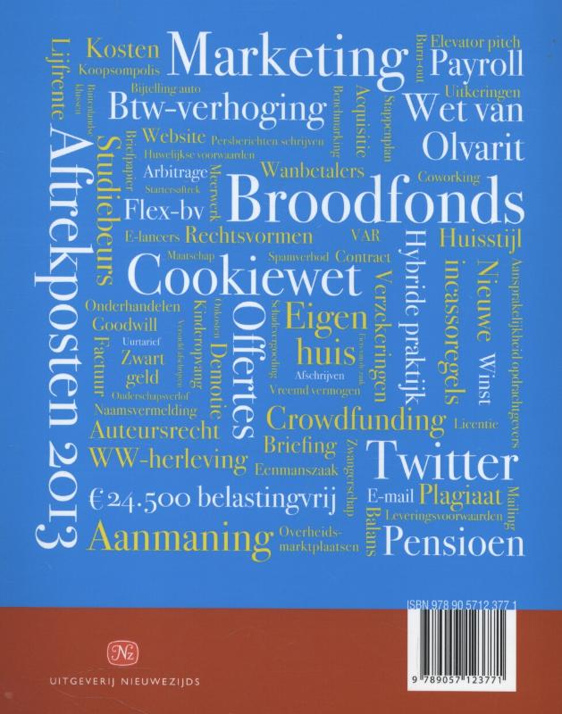 Achterkant van ZZP 2013