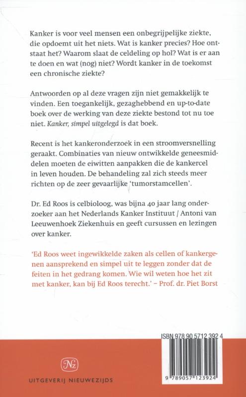 Achterkant van Kanker simpel uitgelegd
