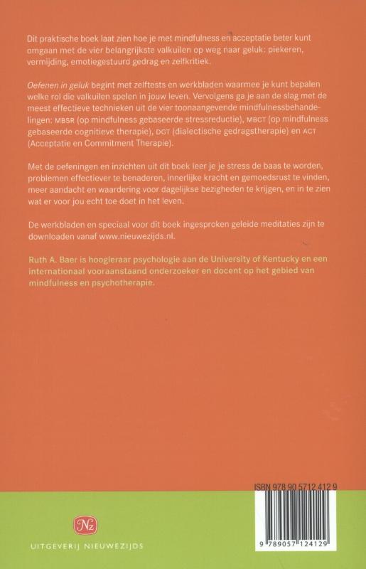 Achterkant van Oefenen in geluk