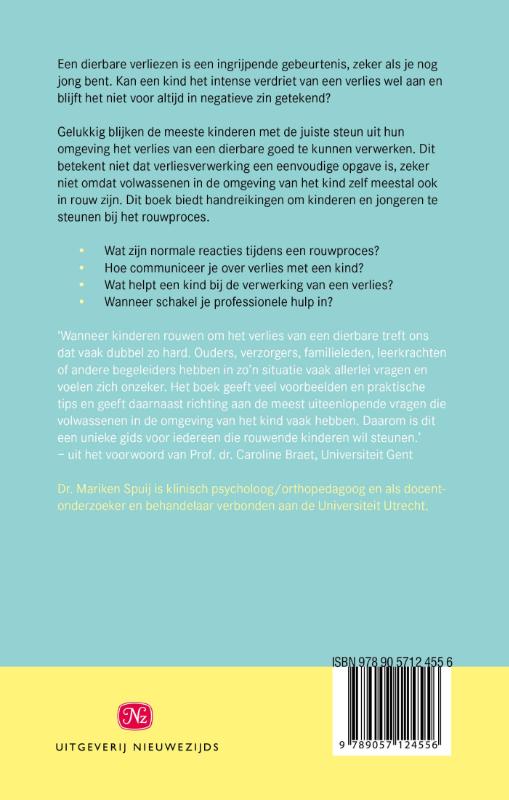 Achterkant van Rouw bij kinderen en jongeren